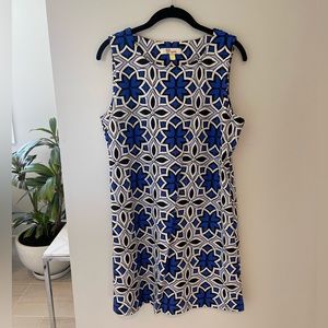 ARYEH Geometric Floral Print Casual Dress, size Large